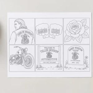 SOA sons of anarchy printable coloring pages