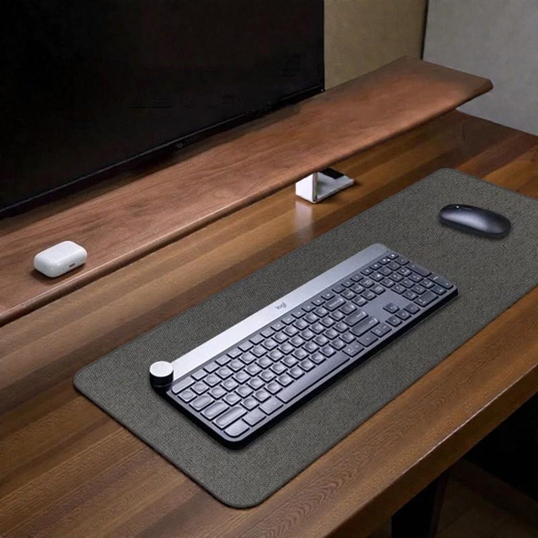 Cotton Linen Desk Mat - Etsy