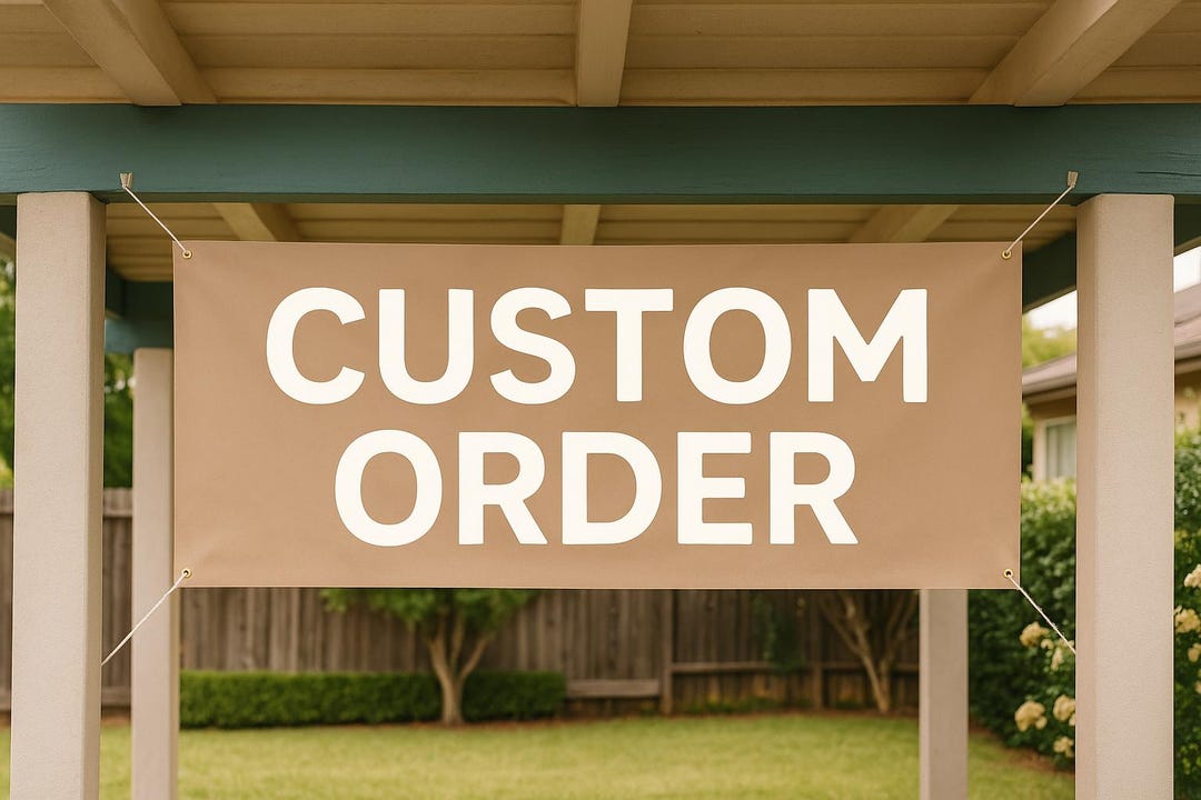 Custom Banner Order • Personalized 2x6 Horizontal Banner • Event Sign ...