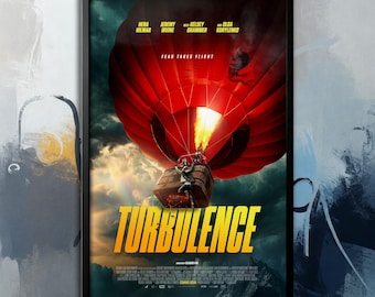 Filmposter - Turbulence (2025) | Leinwand | Wandkunstsammlung| Poster Ungerahmt | Filmkunst| Titelblatt Poster