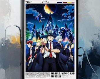 Filmposter- Mashle: MAGIC AND MUSCLES (2023) | Leinwand | Wandkunstsammlung| Raumdekoration | Poster Ungerahmt | Filmkunst