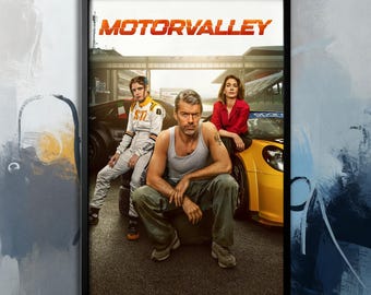 Póster de la película Motorvalley (2026) / Lienzo de película / Colección de arte mural / Póster sin marco / Arte de película / Póster de portada