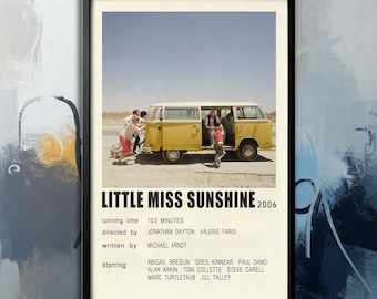 Filmposter - Little Miss Sunshine (2006) | Leinwand | Wandkunstsammlung| Raumdekoration | Poster Ungerahmt | Filmkunst| Titelblatt Poster