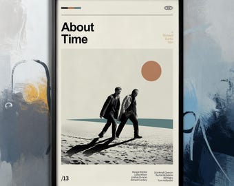 Film Poster-About Time (2013) | Leinwand | Wandkunstsammlung| Raumdekoration | Poster Ungerahmt | Filmkunst| Titelblatt Poster