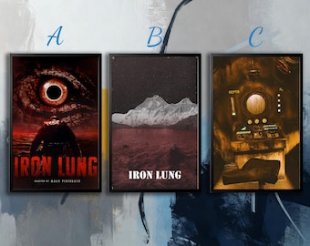 Filmposter - Iron Lung (2026) | Leinwand | Wandkunstsammlung| Poster Ungerahmt | Filmkunst| Titelblatt Poster