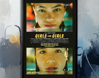 Póster de la película "Girls Like Girls" (2026) / Lienzo de película / Colección de arte mural / Póster sin marco / Arte de película / Póster de portada