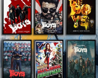 Póster de la película The Boys (serie de televisión) 2026 / Lienzo de película / Colección de arte para pared / Póster sin marco / Arte cinematográfico / Póster de portada