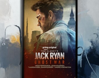 Filmposter - Tom Clancy's Jack Chanel Ghost War (2026) | Leinwand | Wandkunstsammlung| Poster Ungerahmt | Filmkunst| Titelblatt Poster
