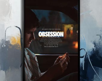 Póster de la película Obsesión (2026)/ Lienzo de película/ Colección de arte mural/ Póster sin marco/ Arte de película/ Póster de portada