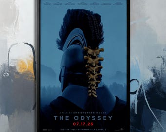 Póster de la película La Odisea (2026) / Lienzo de película / Colección de arte mural / Póster sin marco / Arte de película / Póster de portada