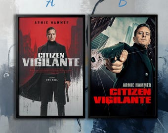 Movie Poster- Citizen Vigilante (2026)| Movie Canvas| Wall Art Collection| Poster Unframed| Movie Art| Cover Poster