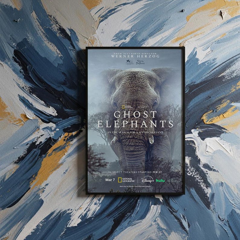 Movie Poster- Ghost Elephants (2026) | Movie Canvas| Wall Art ...