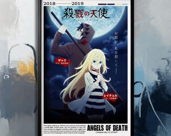 Póster de la película "Ángeles de la Muerte" (2018) / Lienzo de película / Colección de arte mural / Decoración de espacios / Póster sin marco / Arte cinematográfico