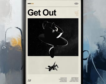 Film Poster-Get Out | Leinwand | Wandkunstsammlung| Raumdekoration | Poster Ungerahmt | Filmkunst| Titelblatt Poster