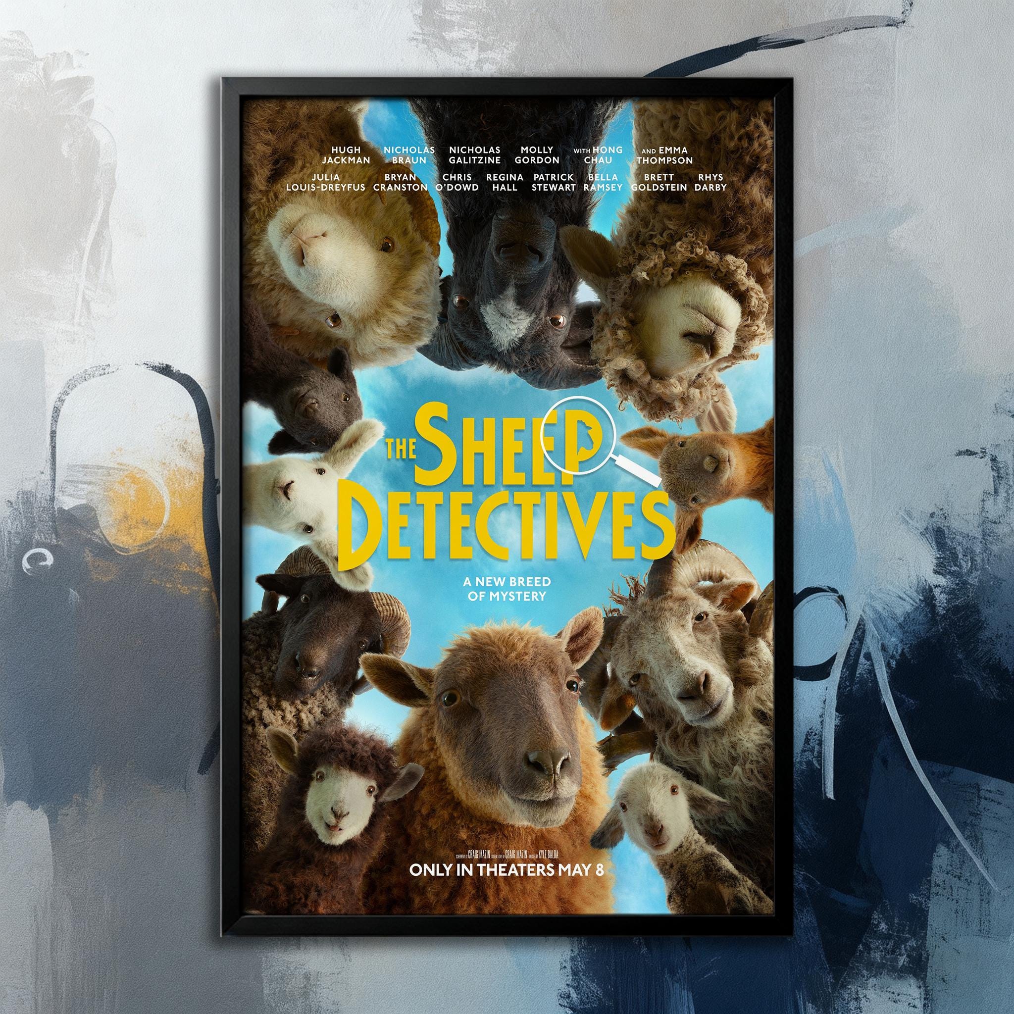 Movie Poster- the Sheep Detectives (2026) | Movie Canvas| Wall Art