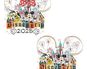Bundle Custom Family Vacation 2025 PNG, Friends Squad Png, Magical Kingdom Png, Vacay Mode Png, Family Trip 2026 Png, Mouse & Friends Trip