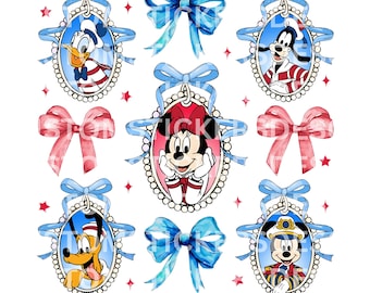 Coquette Cruise Trip PNG, Mouse and Friends Bow Cruise, Family Cruise Trip PNG, Family Vacation PNG, Cruise Fantasy Png,Digital Download Png