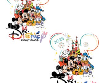 Bundle Custom Family Vacation 2025 PNG, Friends Squad Png, Magical Kingdom Png, Vacay Mode Png, Family Trip 2026 Png, Mouse & Friends Trip
