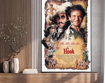 Hook Movie Poster - High Quality Canvas Art Print - Room