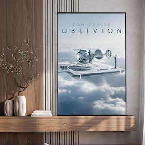 Oblivion Film Poster, Wohnkultur, Leinwand Wandkunst, personalisiertes Geschenk, individuelles Poster, Wand Kunst Druck