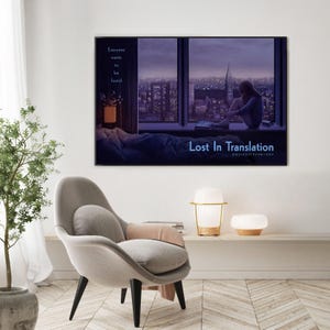 ロスト・イン・トランスレーション映画ポスター、ホームデコレーション、キャンバスウォールアート、パーソナライズギフト、カスタムポスター、ウォールアートプリント