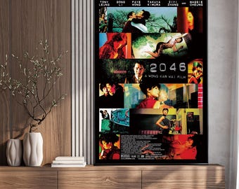 2046 Movie Poster, Home Decor, Canvas Wall Art, Personalized gift, Custom Poster, Wall Art Print