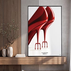 Der Teufel trägt Prada 2 Film Poster, Dekoration, Leinwand Wandkunst, personalisiertes Geschenk, individuelles Poster, Wandkunst, Andenken