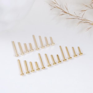14K Solid Gold Flat back, Gold Plated Titanium Push Back, Conch Helix Cartilage Threadless Pin, Tragus Threaded Piercing