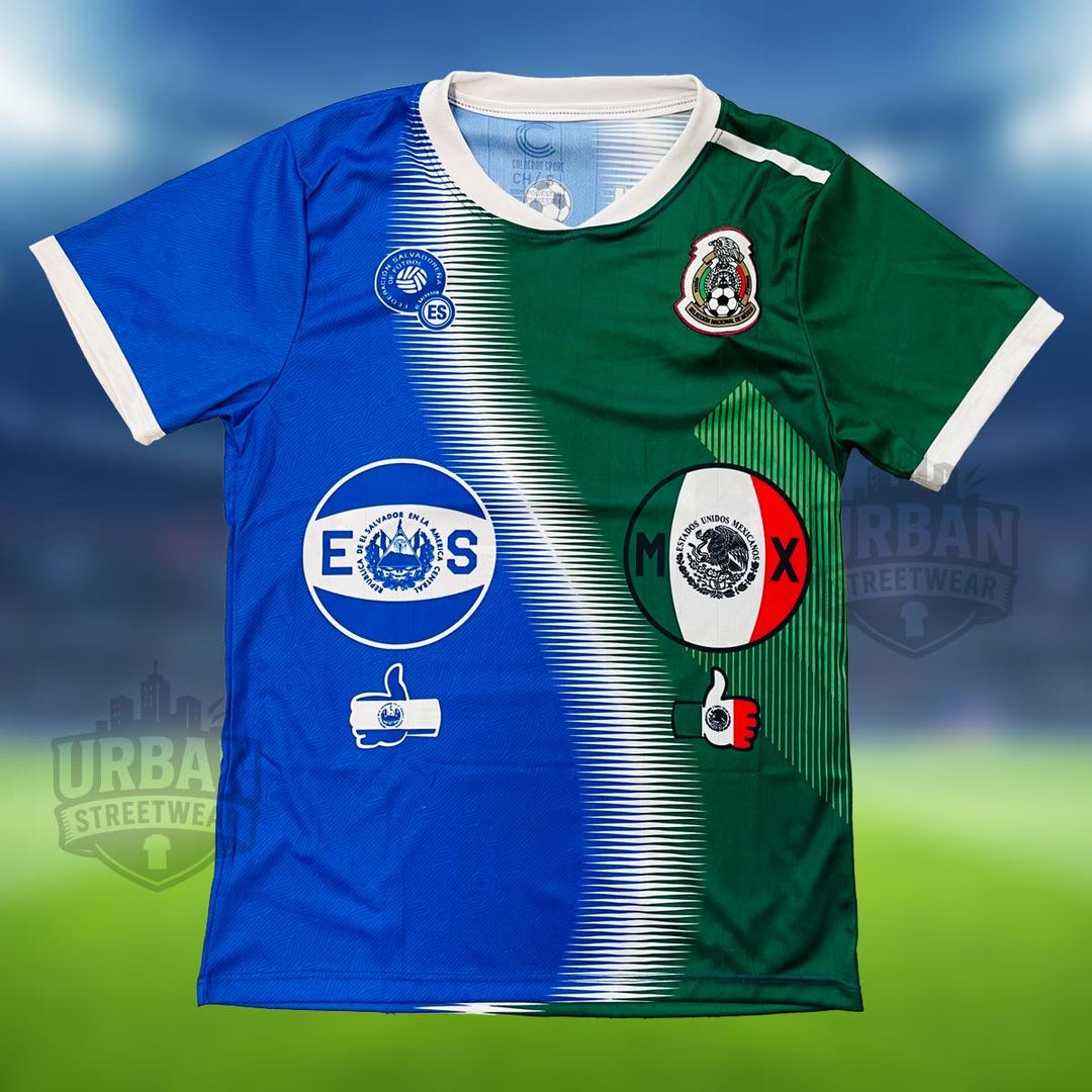 【US規格】希少  EL MEXICANOサッカーシャツ ブルー S EL Salvador Mexico Soccer Jersey, El Salvador, Mexico, Unisex