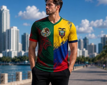 Mexico Ecuador Adult Unisex Soccer Jersey