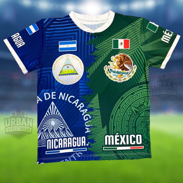 Mexico Nicaragua Unisex Soccer Jersey
