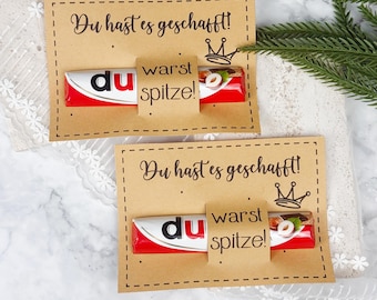 Duplo Belohnung Geschenk Vorlage | Du hast es geschafft | Schuljahresende Geschenk | Printable PDF