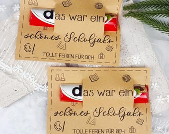 Duplo Schuljahresende Geschenk Vorlage | Tolle Ferien für dich | Schüler Geschenk | Printable PDF