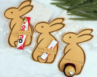 Easter printable template, Easter bunny table decoration, Ferrero Rocher party favor printable, chocolate party favor, DIY gift idea