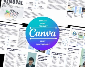 Late Payment Removal Guide | Credit Repair eBook Canva Template (PLR)