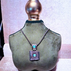 Didae Sterling Silver Simulated Opal Necklace 17 Inches