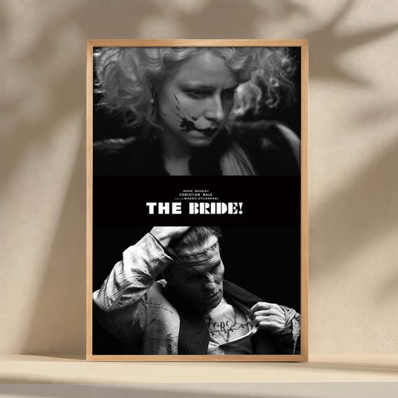 The Bride! Movie Poster, Canvas Print, Wall Art, Film Poster Artwork, Home Decor