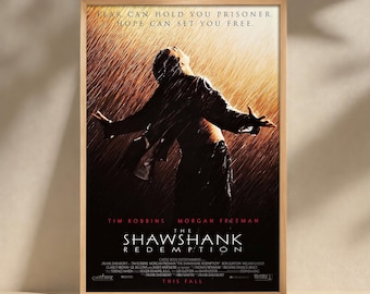 The Schalshank Redempton Filmposter, Leinwanddruck, Wandkunst, Filmposterkunstwerk, Home Decor