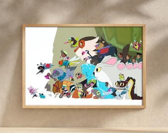 Kipo and the Age of Wonderbeasts Movie Poster, Canvas Print, Wall Art, Film Poster Artwork, Home Decor