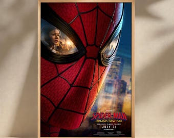 Spider-Man Brand New Day Movie Poster, Canvas Print, Wall Art, Film Poster Artwork, Home Decor