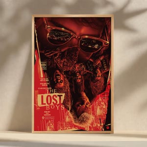 The Lost Boys Movie Poster, Canvas Print, Wall Art, Film Poster Artwork, Home Decor