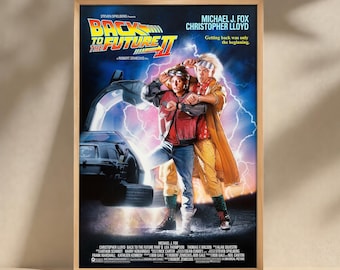 バック・トゥ・ザ・フューチャー映画ポスター、キャンバスプリント、ウォールアート、映画ポスターアートワーク、ホームデコレーション