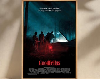 Poster del film Quei bravi ragazzi, stampa su tela, arte murale, poster del film, arredamento per la casa