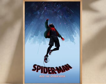 Spider Man Movie Poster, Canvas Print, Wall Art, Film Poster Artwork, Home Decor