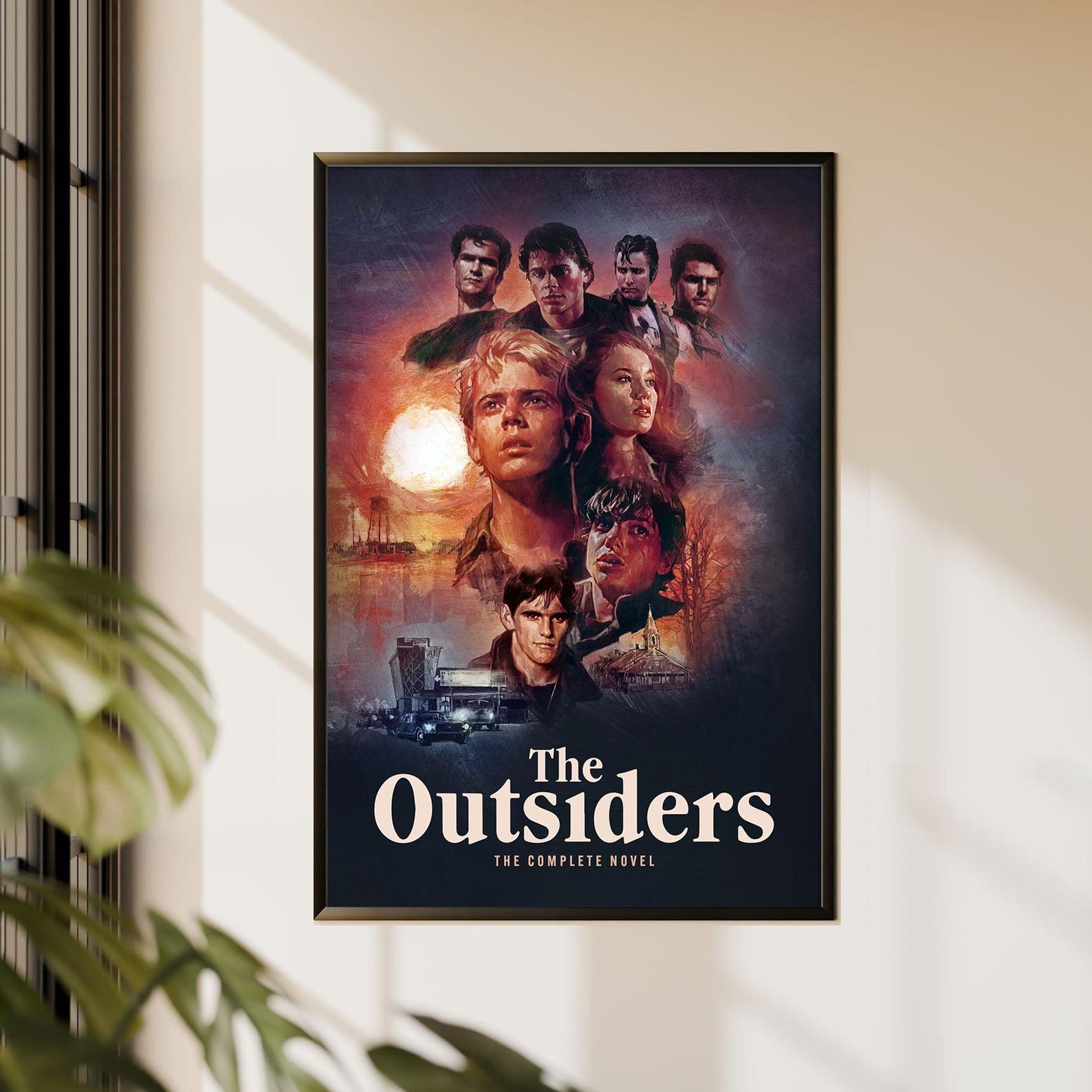 The Outsiders Movie Poster, Canvas Print, Wall Art, Film Poster Artwork ...