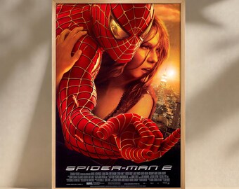 Spider Man Movie Poster, Canvas Print, Wall Art, Film Poster Artwork, Home Decor