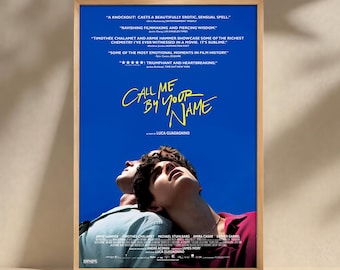 Call Me By Your Name Movie Poster, Canvas Print, Wall Art, Film Poster Artwork, Home Decor