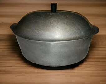 Vintage Club aluminium Hammercraft ovale braadoven met deksel 15" 6 Qt