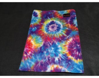 Tye Dye Tie Hippie Gaiter Neck Warmer Fleece Scarf Tube Earmuff Gator Warm Soft