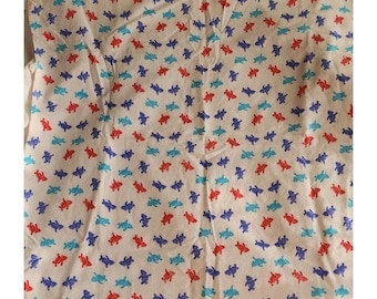 Disney Winnie The Pooh Baby Blanket Receiving Swaddle 1990s Vintage Cotton Flann